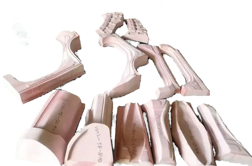 Multi-piece curved-surface mold set made in-house